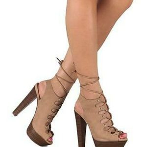 Lace up heels
